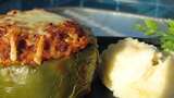 Kelsey's Favorite Stuffed Green Peppers