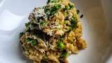 Mushroom and Pea Risotto