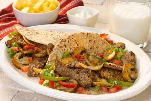 Mushroom Steak Fajitas