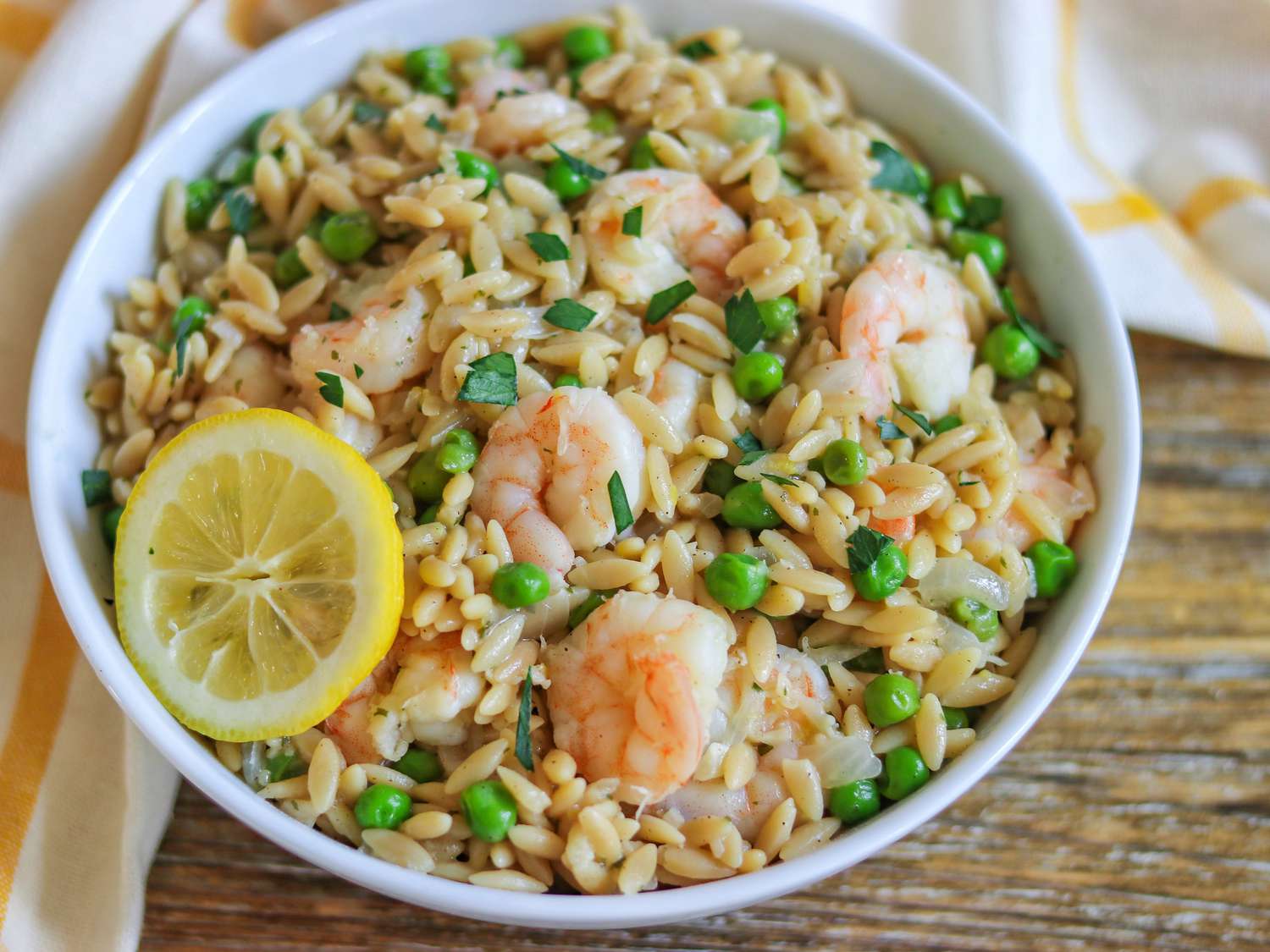 Shrimp Scampi with Orzo