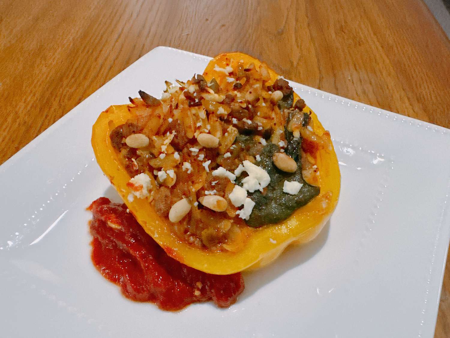 Orzo Stuffed Peppers