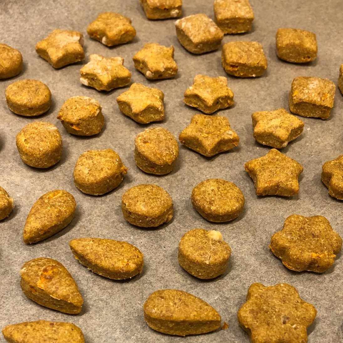 Peanut Butter and Carrot Dog Treats