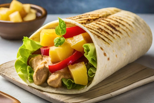 Peanut, Peach, N Pineapple Wrap