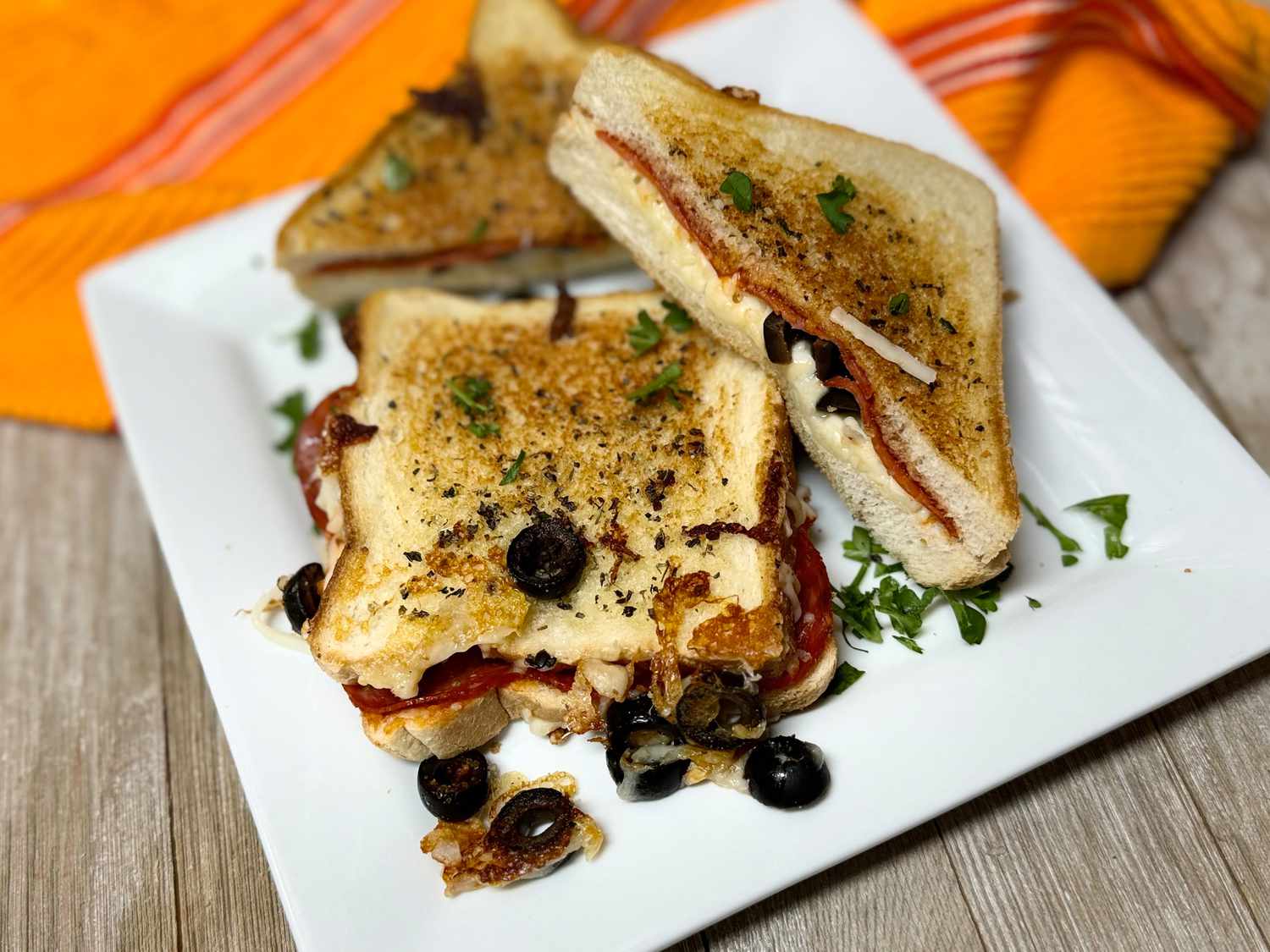 Pepperoni Pizza Grilled Cheese
