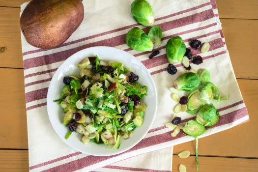The Perfect Pear and Brussels Sprout Salad