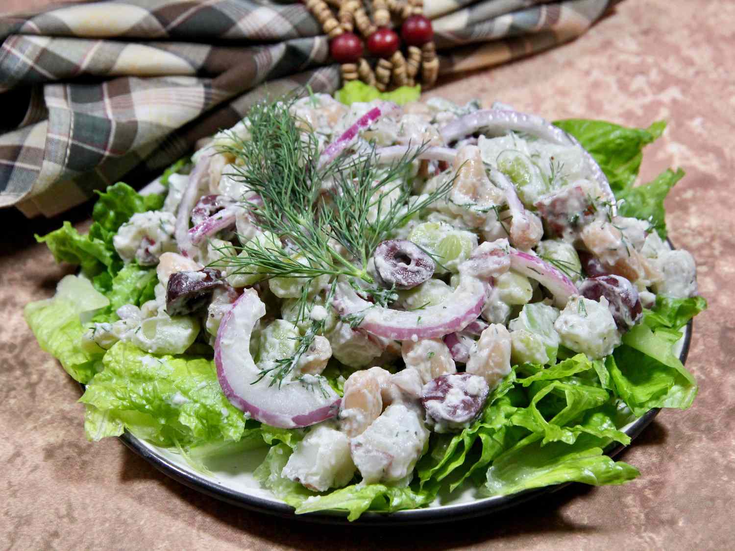 Potato Salad with Beans and Yogurt Dressing