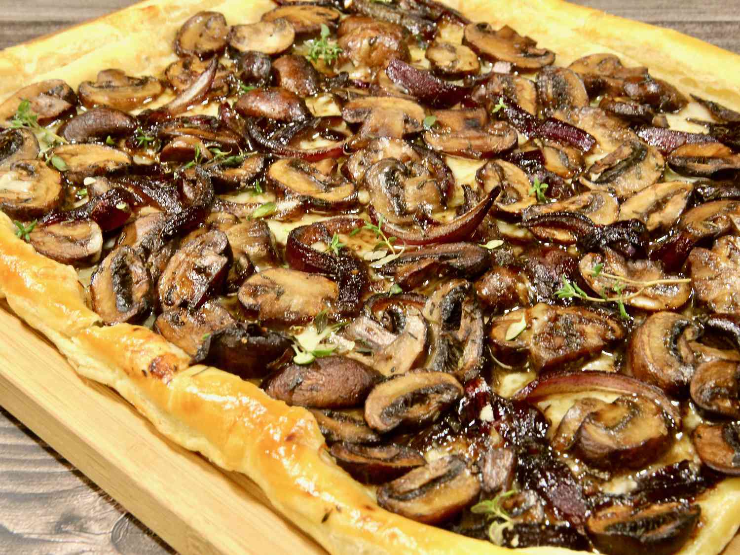 Puff Pastry Mushroom Tart
