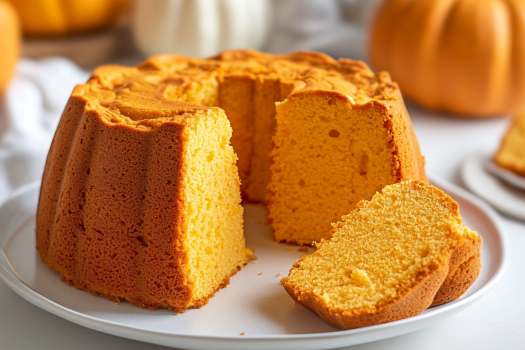 Pumpkin Angel Food Cake