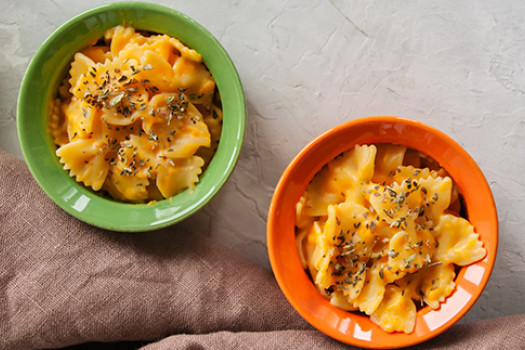 Pumpkin Mac & Cheese for One