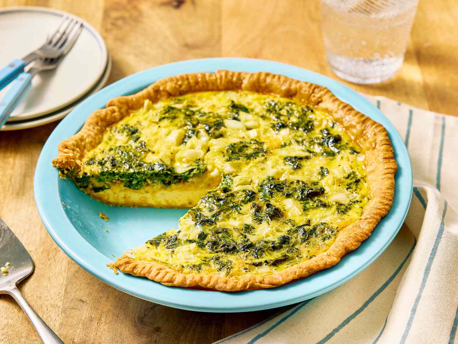 Quick Spinach Quiche