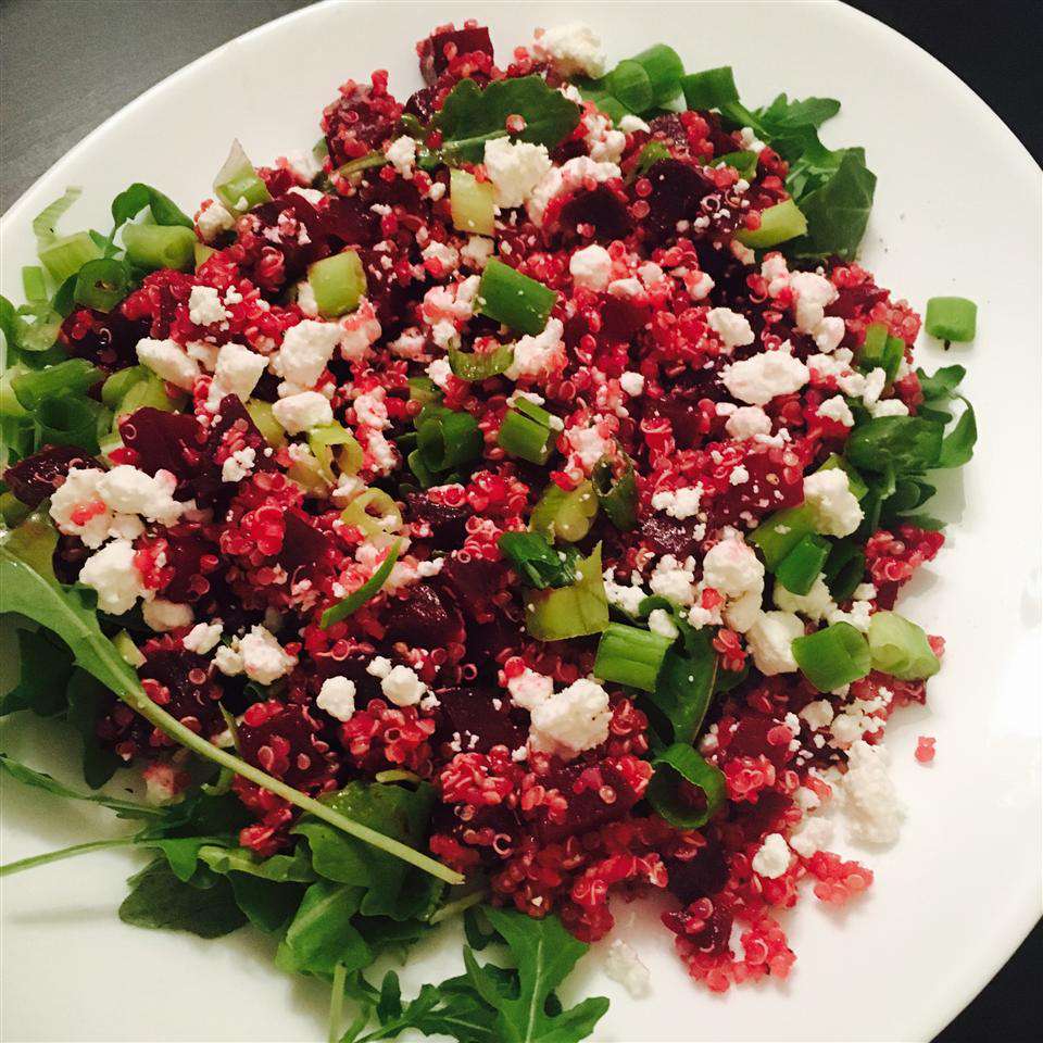 Quinoa, Beet, and Arugula Salad