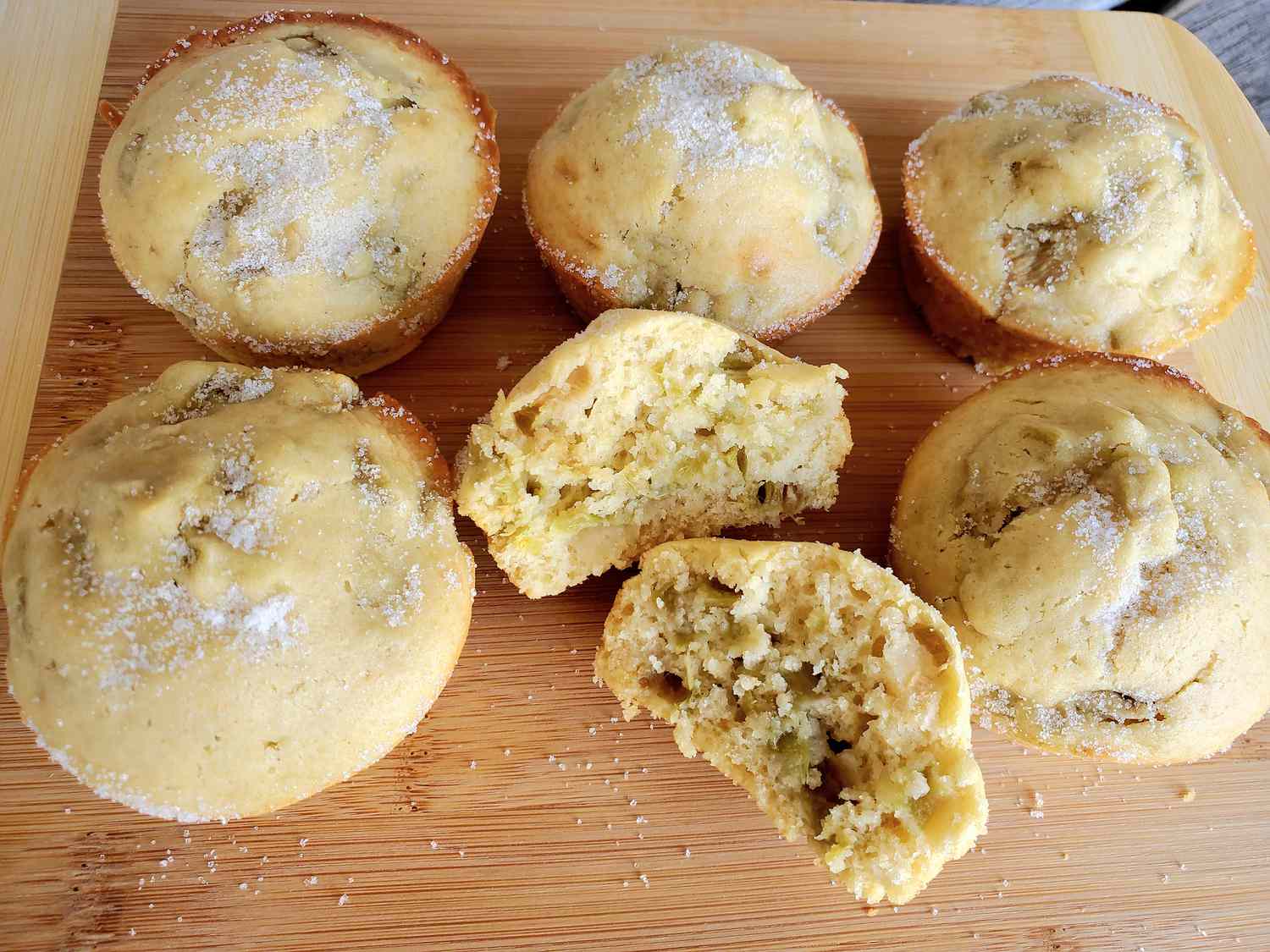 Rhubarb Almond Muffins