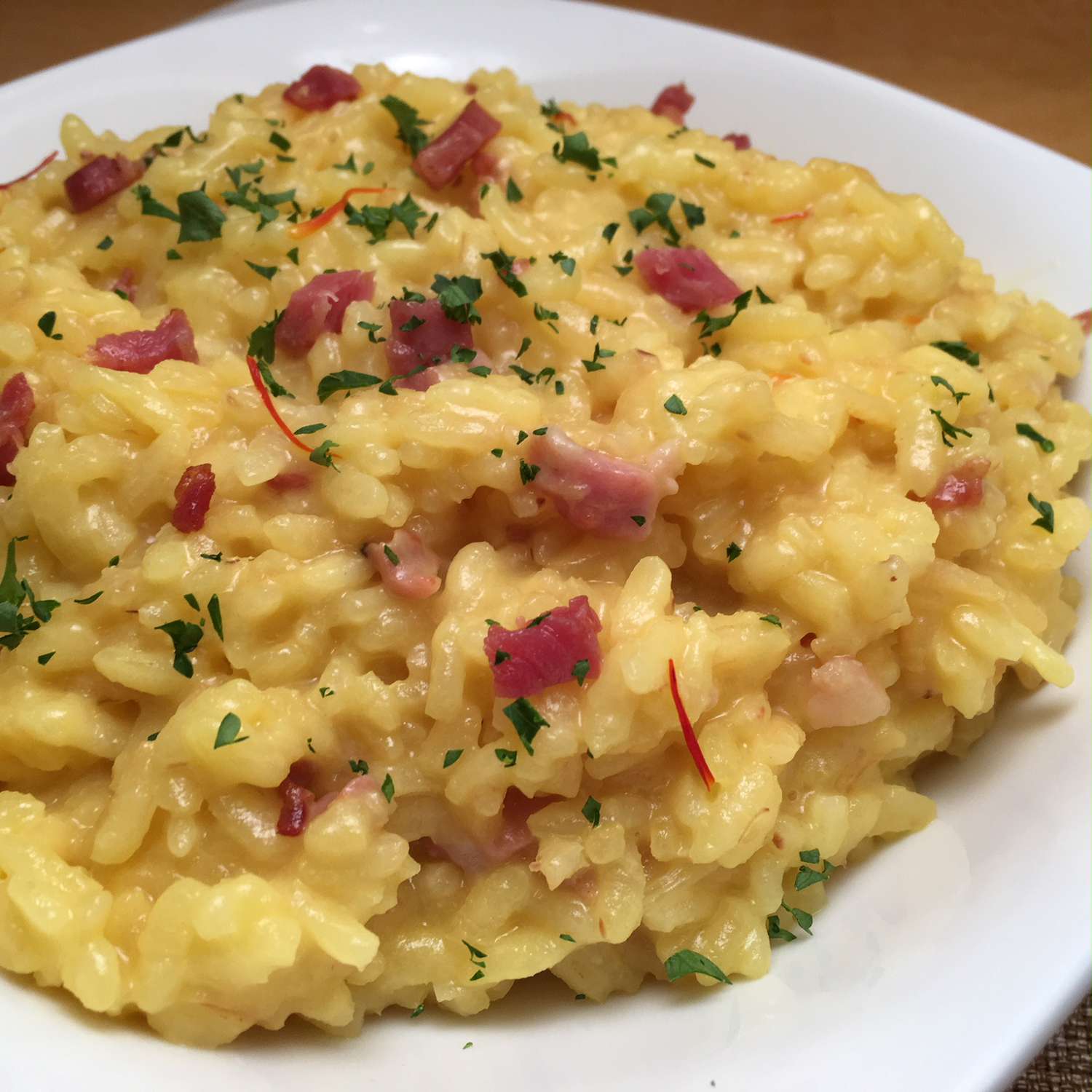 Saffron and Pancetta Risotto