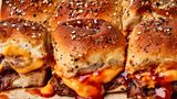 Cheesy Roast Beef Sliders