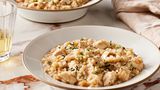 Roasted Chicken with Risotto and Caramelized Onions