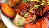 Roasted Pork Tenderloin with Fresh Plum Sauce