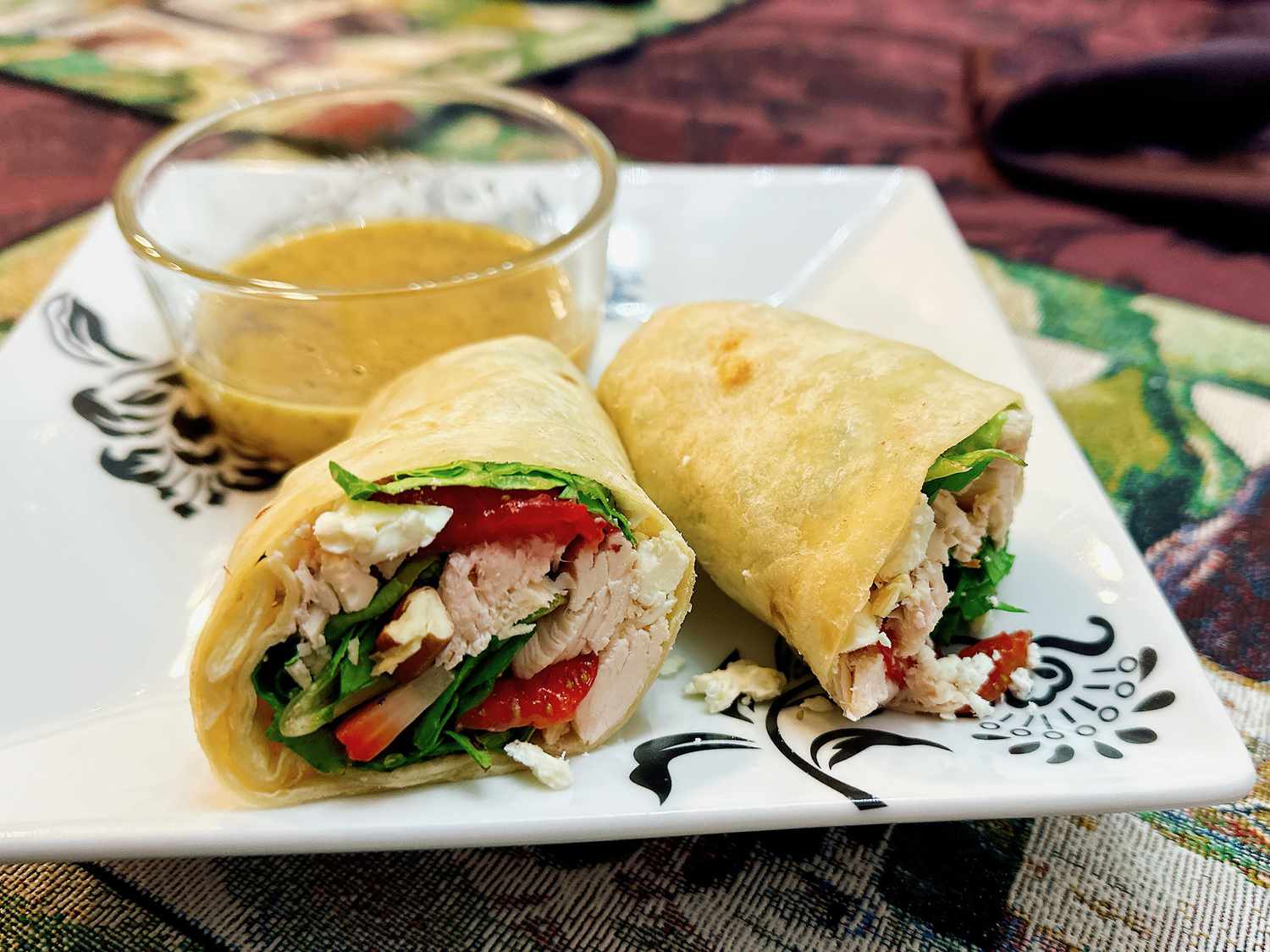 Rotisserie Chicken Wrap with Strawberries