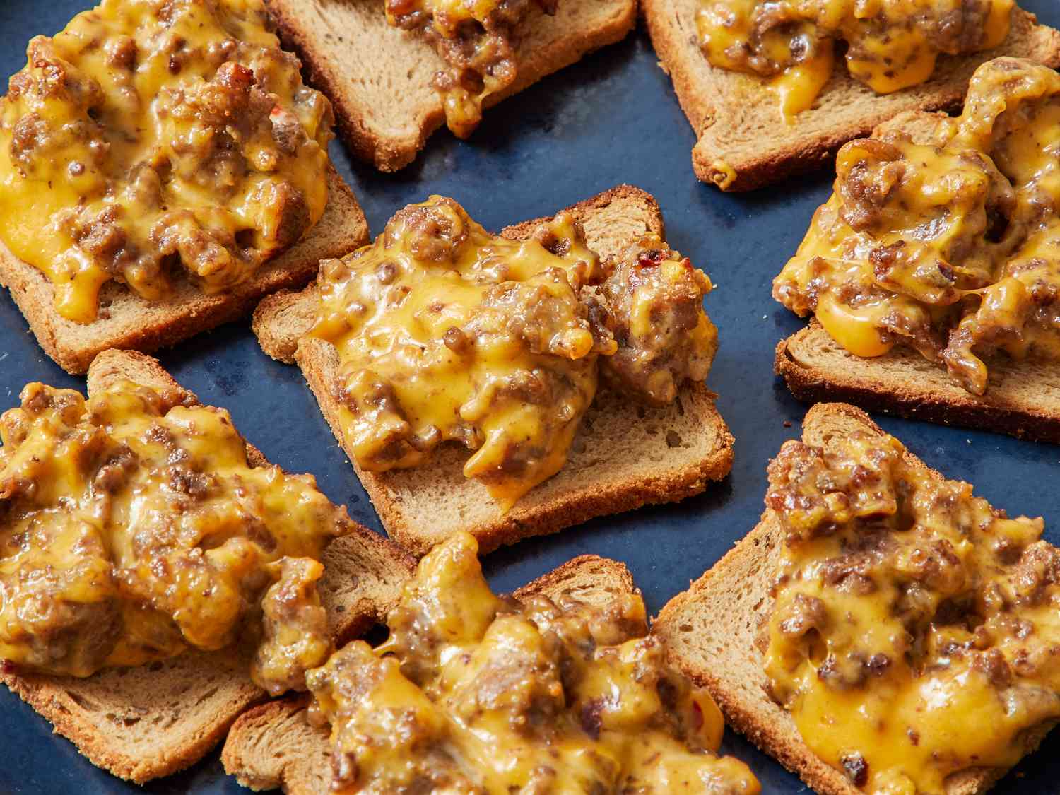 Rye Bread Party Pizzas
