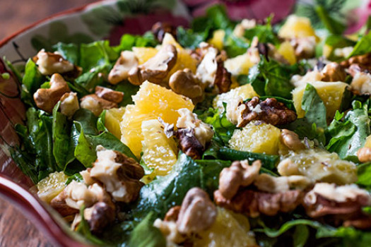 Salad with Pineapple, Nuts, and Raisins