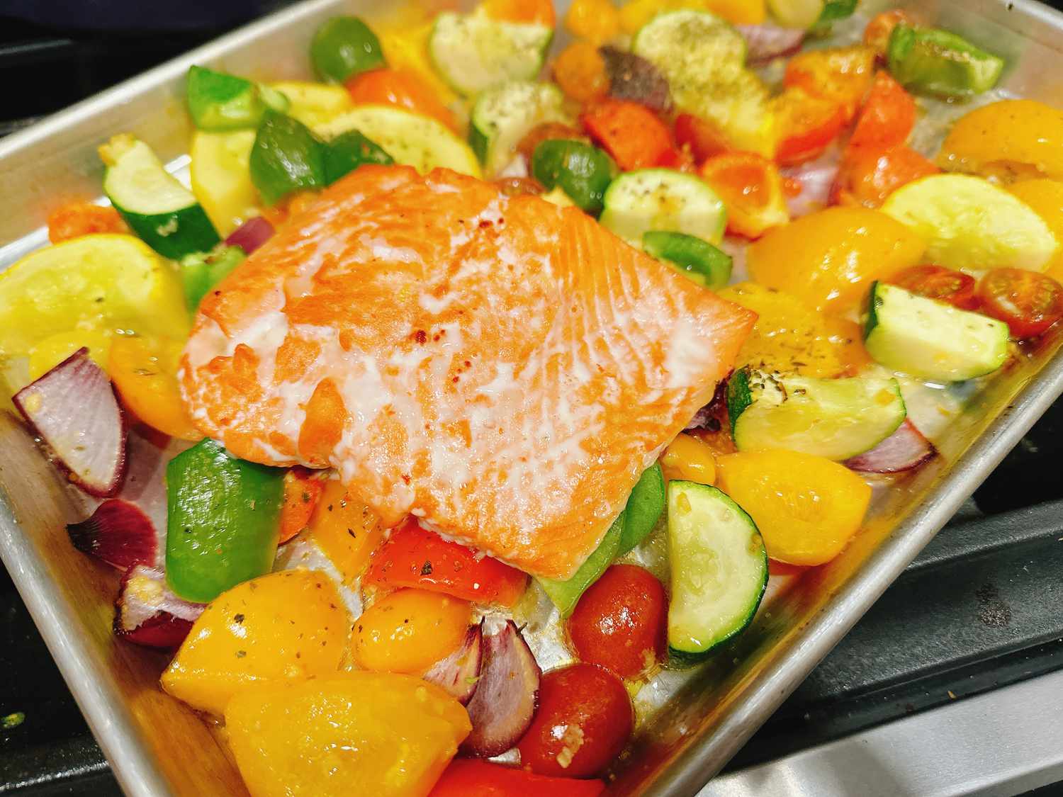 Sheet Pan Salmon and Veggies