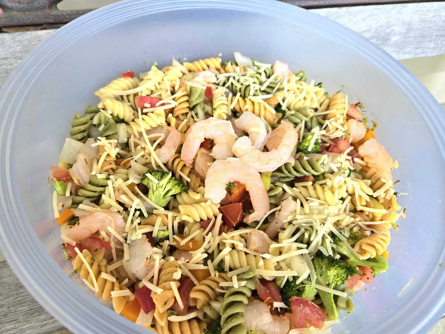 Shrimp Pasta Salad with Italian Dressing