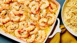 Shrimp Scampi Bake