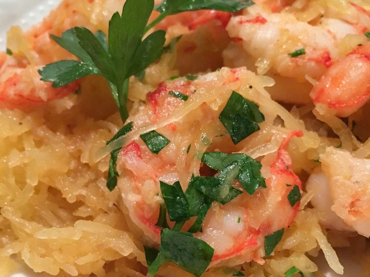 Shrimp Scampi with Spaghetti Squash
