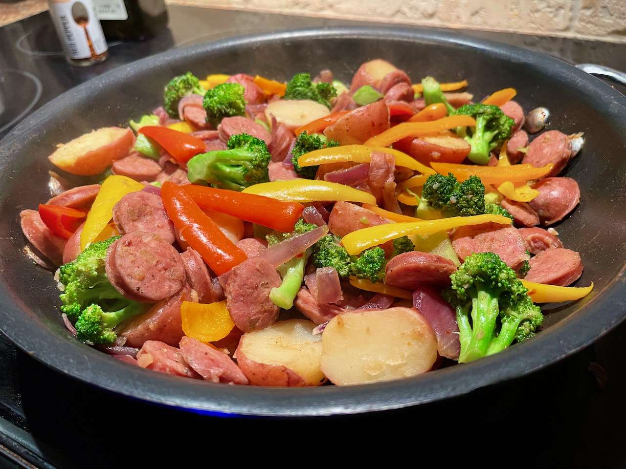 Skillet Sausage and Vegetables