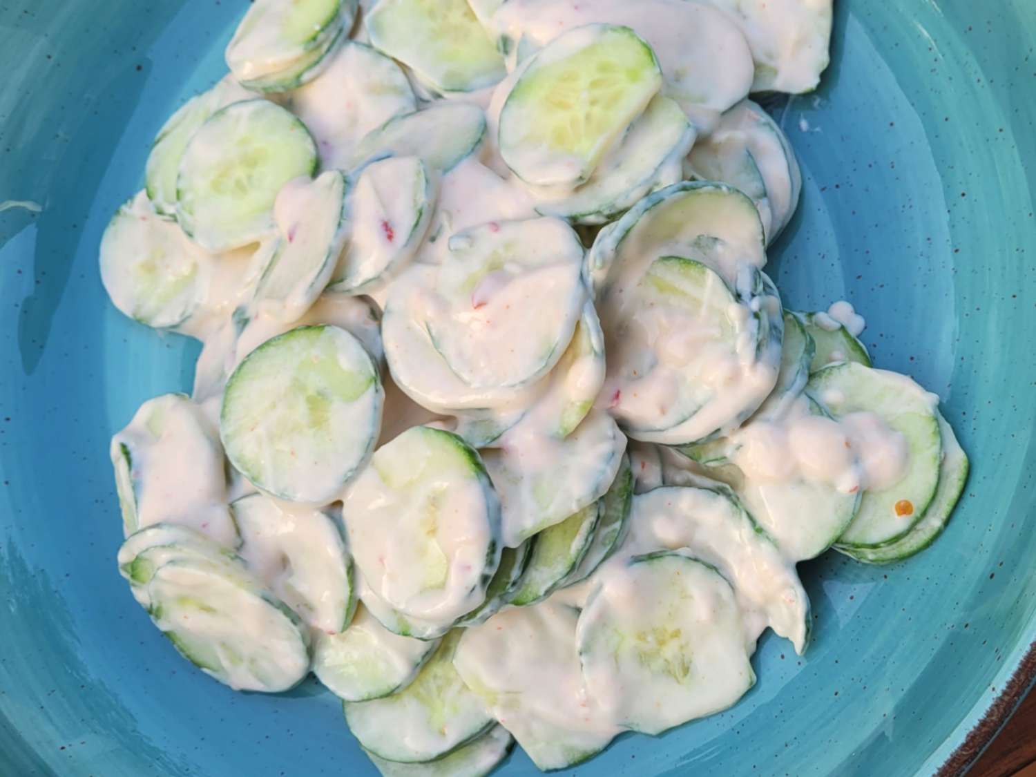 Spicy Creamy Cucumber Salad