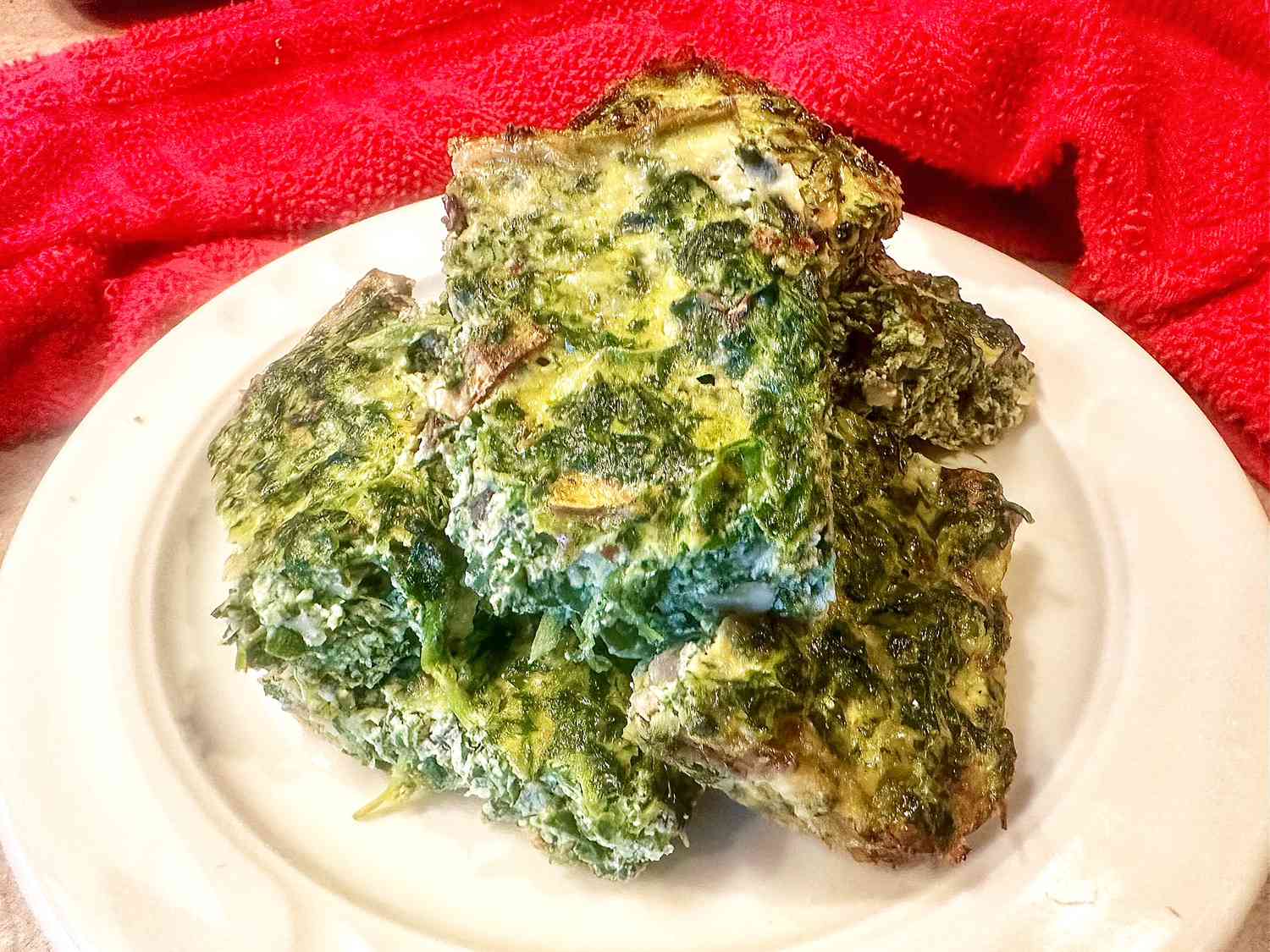 Spinach and Mushroom Frittata