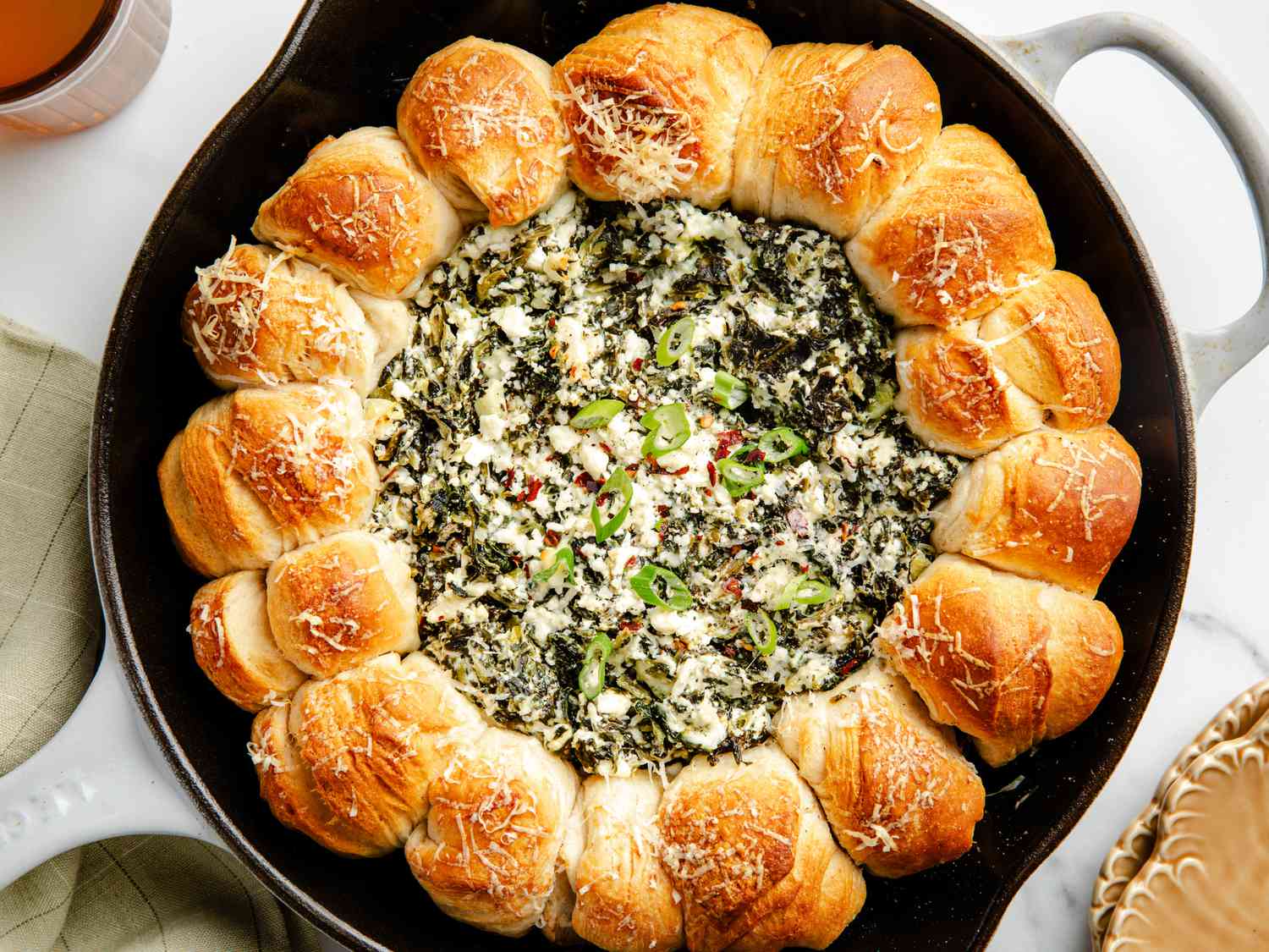 Spinach Feta Skillet Dip