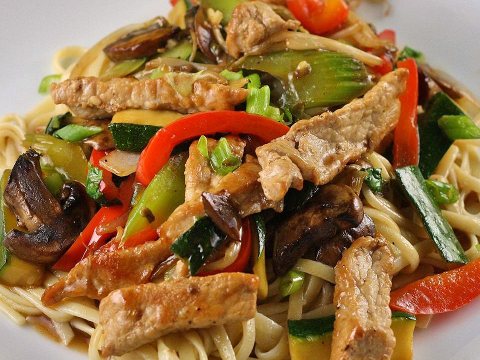 Stir-Fried Vegetables with Chicken or Pork