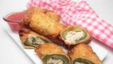 Stuffed Pickle Egg Rolls