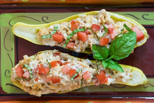 Stuffed Summer Squash