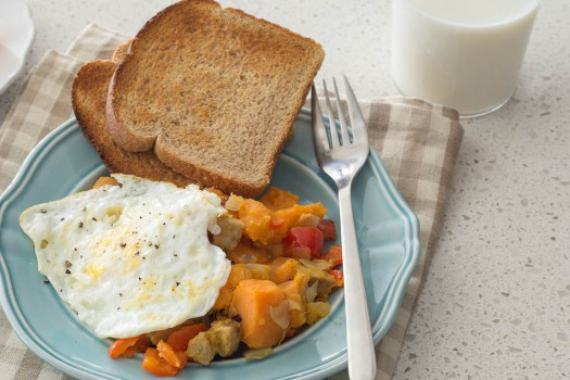 Sweet Potato Hash with Egg