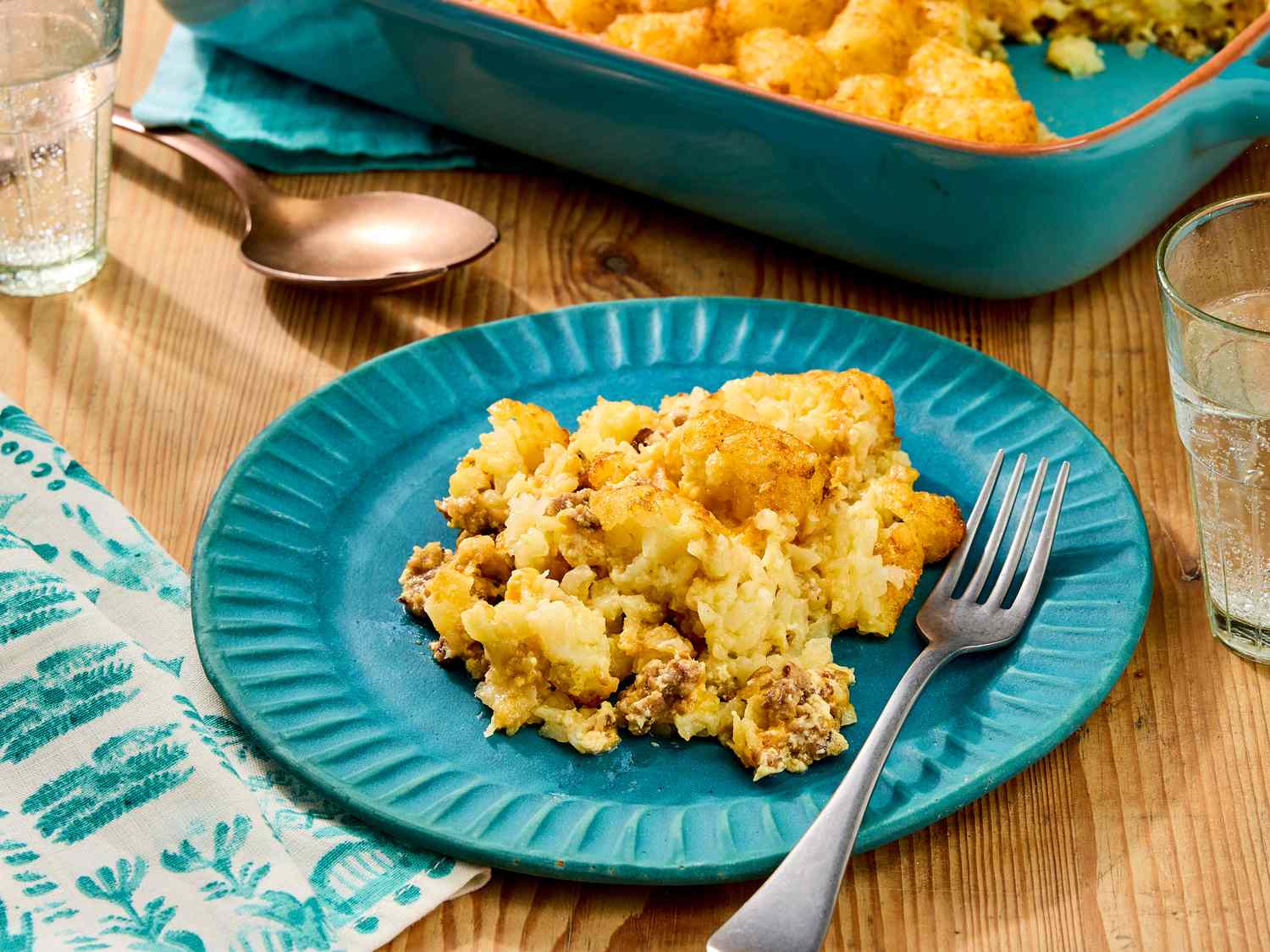 Sausage Tater Tot Breakfast Casserole