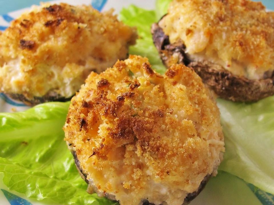 The Best Seafood-Stuffed Mushrooms