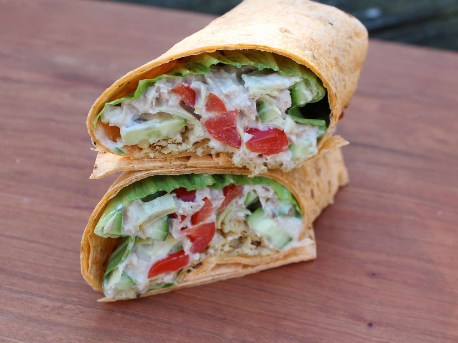 Tuna and Artichoke Wraps