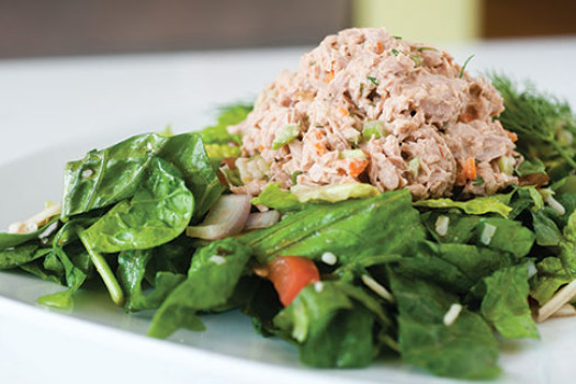 Tuna Salad on Greens