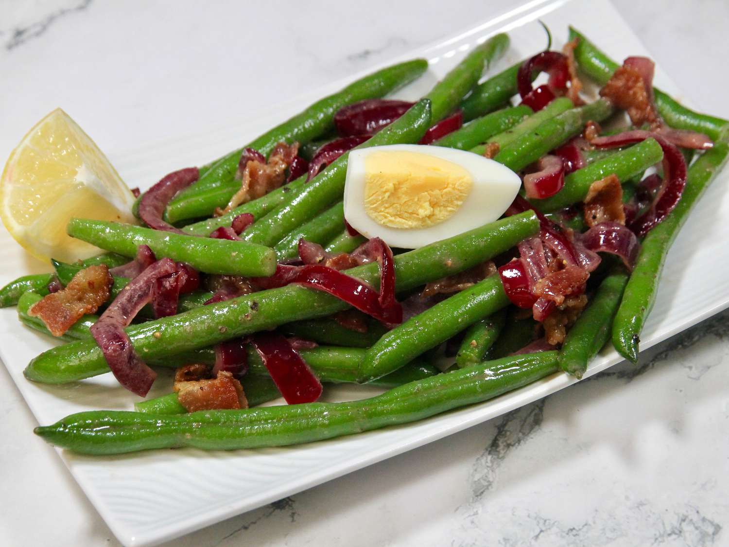 Warm Green Bean Salad with Bacon