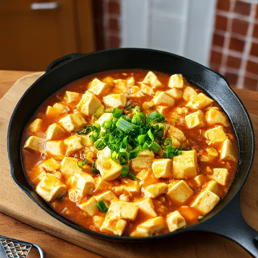 Œufs et tofu sautés à la sauce soja