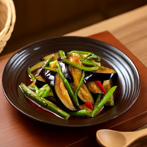 Stir-fried Eggplant and Bell Pepper with Miso Sauce