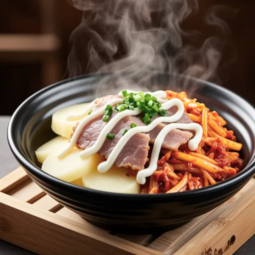 Pork and Potato Mayo Kimchi Steam
