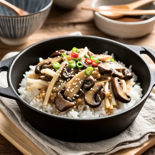 Shiitake Mushroom and Radish Rice