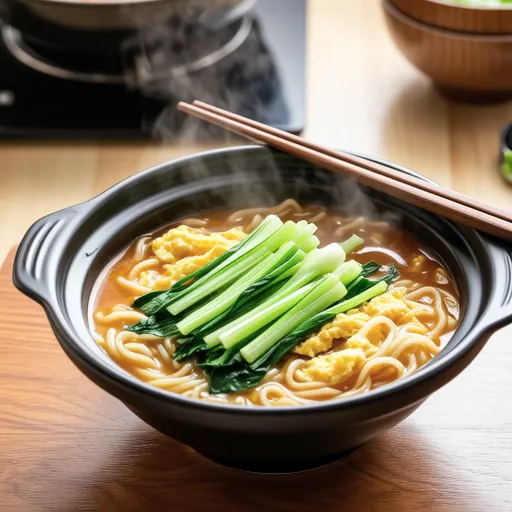 Watercress Egg Miso Soup