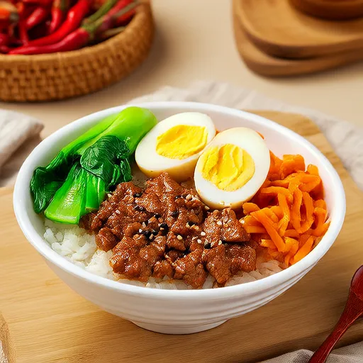 韓國風石鍋拌飯（含牛肉）