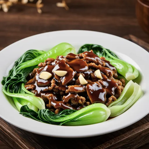 Garlic Stir-fried Lettuce and Pork Belly