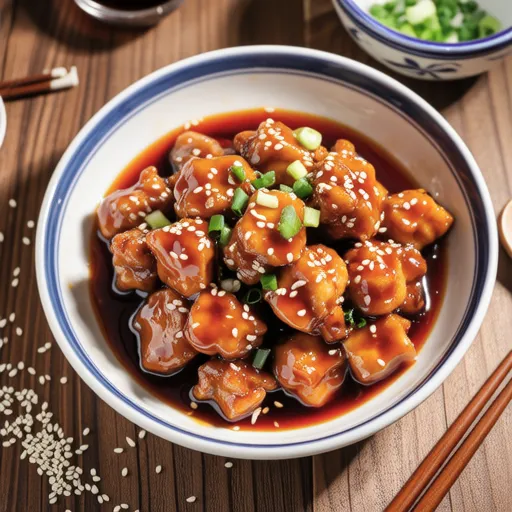 Sweet and Sour Chicken Breast with Scallions