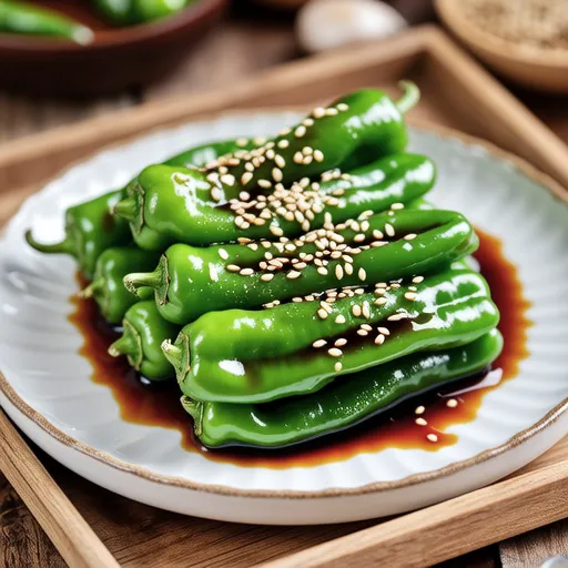 Quick Steamed Shishito Peppers