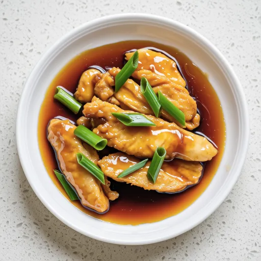 Chicken Breast and Scallion in Sweet and Sour Sauce